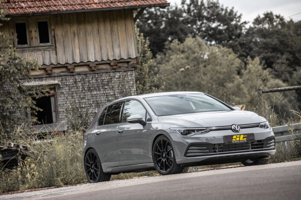ST height adjustable springs and ST Coilovers for VW Golf Mk8